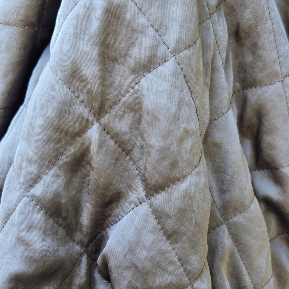 Free People Pink Quilted Floral Bomber Jacket Zip Up - Picture 11 of 12